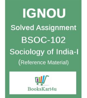 IGNOU BSOC102 Solved Assignment