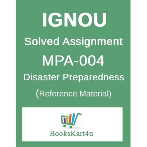 IGNOU MPA-4 Assignment