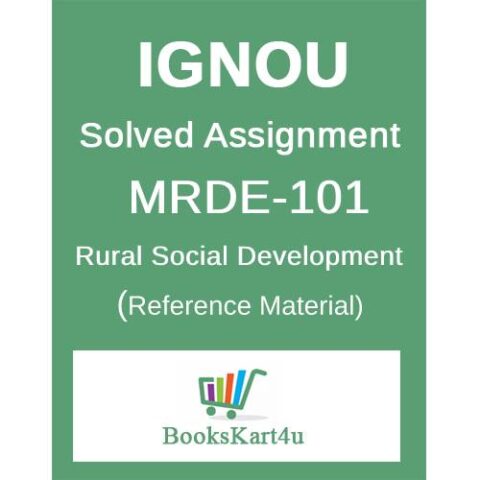 IGNOU MRDE101 PGDRD Assignment
