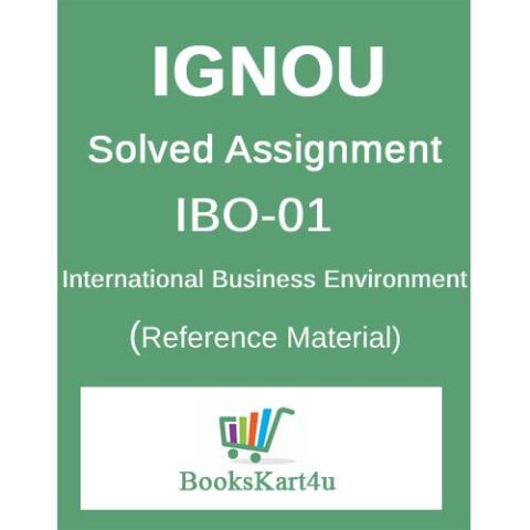 IGNOU PGDIBO-1 Assignment