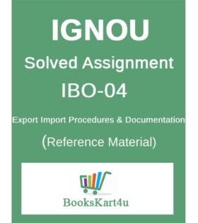 IGNOU PGDIBO-4 Assignment