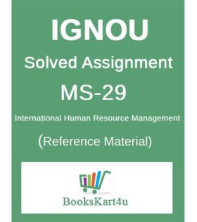 IGNOU MS-29 Assignment