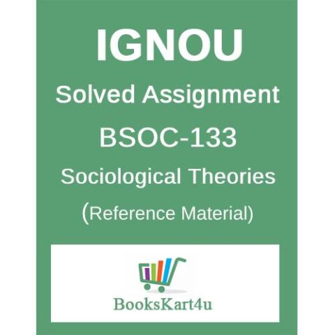 IGNOU BSOC133 Solved Assignment