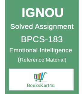 IGNOU BPCS183 Solved Assignment