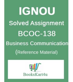 IGNOU BCOC138