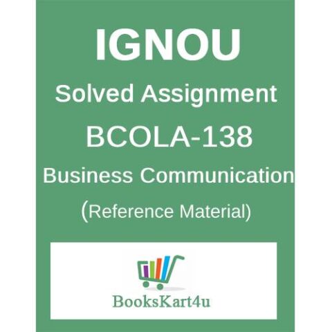 IGNOU BCOLA-138