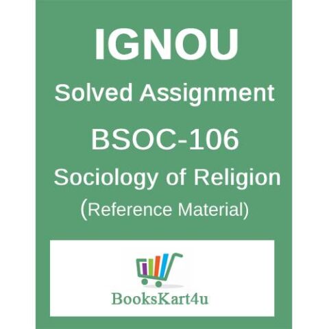 IGNOU BSOC106