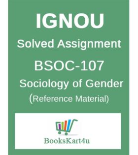 IGNOU BSOC107