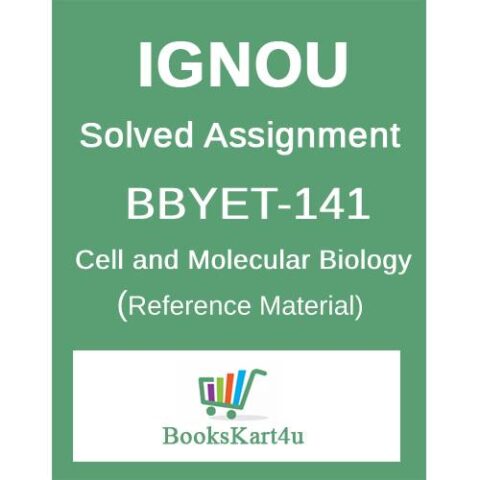 IGNOU BBYET141 Assignment