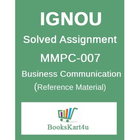 IGNOU MMPC-7 Assignment