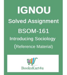 IGNOU BSOM161 Solved Assignment