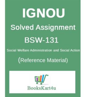 IGNOU BSW131 Assignment